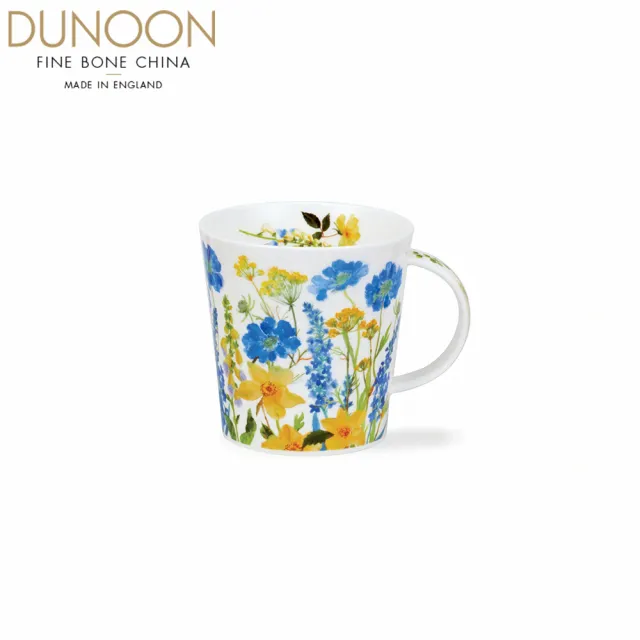 【DUNOON】邊境花園骨瓷馬克杯-藍-480ml(100%英國製 居禮名店獨家代理)