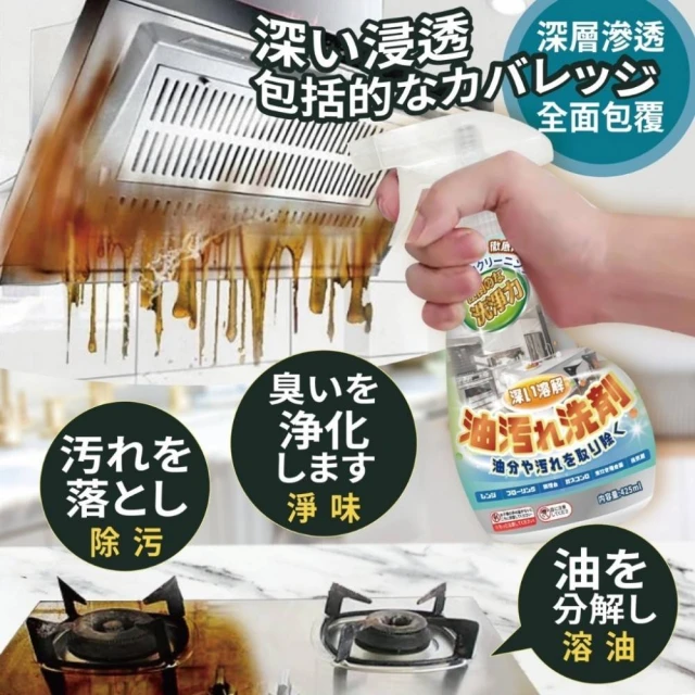 キッテジ 廚房油污清潔劑 2瓶組(廚房強力萬能清潔劑 /油煙
