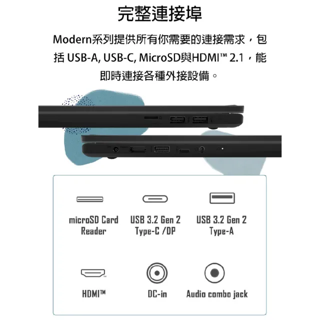 M365★【MSI 微星】15.6吋i9 高效輕薄筆電(Modern 15 H/i9-13900H/16G/1TB SSD/W11/C13M-093TW)