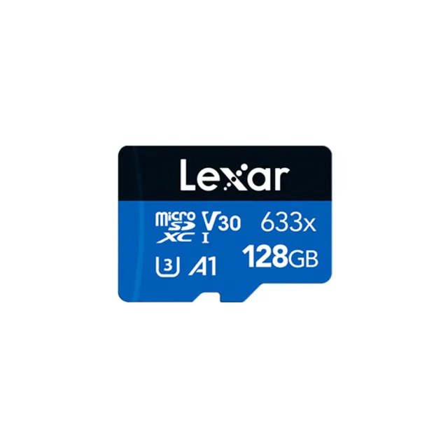 三入組【Lexar 雷克沙】633x microSDXC UHS-I A1 U3 128G記憶卡