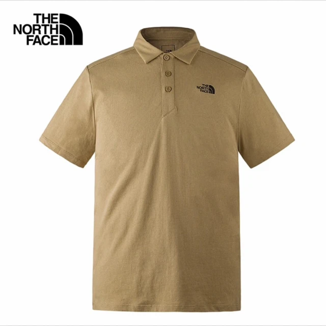 The North Face TNF 北臉 短袖POLO 休閒 M MFO S/S COTTON POLO - AP 男 棕(NF0A8AV3PLX)