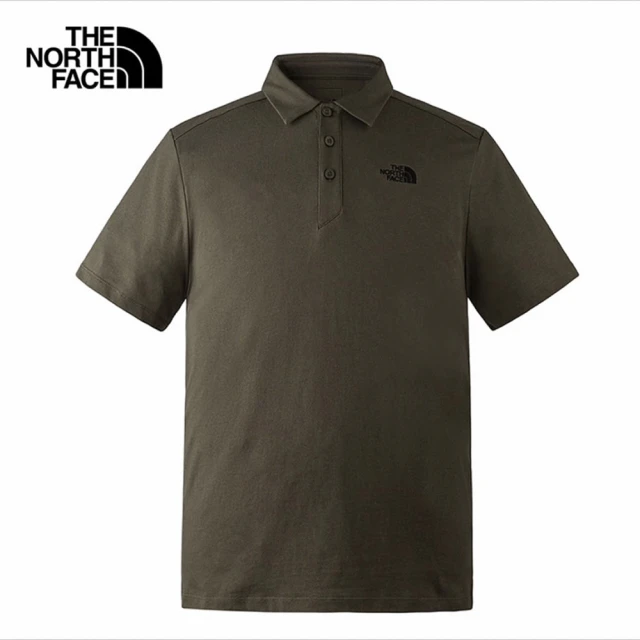 The North Face TNF 北臉 短袖POLO 休閒 M MFO S/S COTTON POLO - AP 男 綠(NF0A8AV321L)