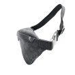 【Louis Vuitton 路易威登】M46035 經典Discovery PM系列Monogram Eclipse帆布胸/腰包(全新展示品-黑灰色)