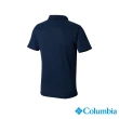 【Columbia 哥倫比亞 官方旗艦】男款-Utilizer™UPF30快排Polo衫-深藍色(UAX01260NY/IS)