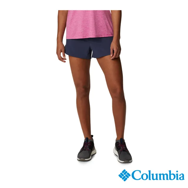 【Columbia 哥倫比亞 官方旗艦】女款-Columbia Hike™快排短褲-藍色(UAR96390NY/IS)