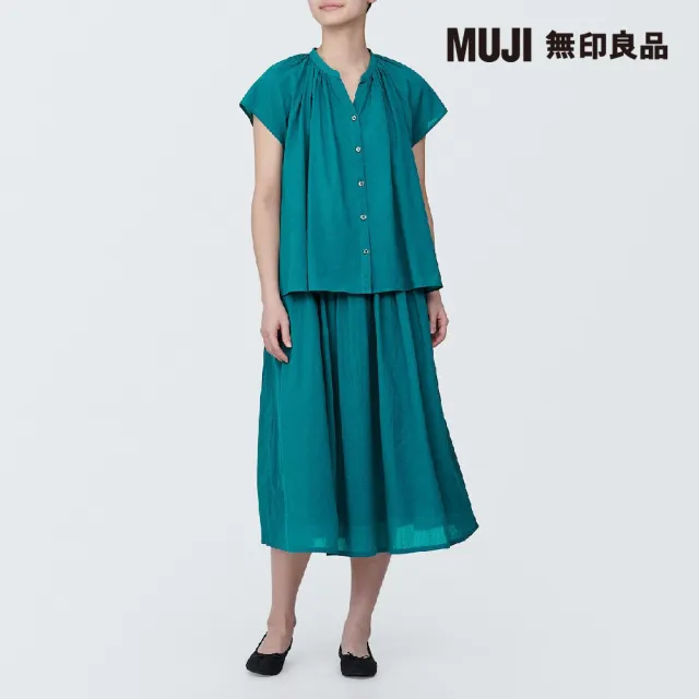 【MUJI 無印良品】女強撚抓皺裙(共4色)