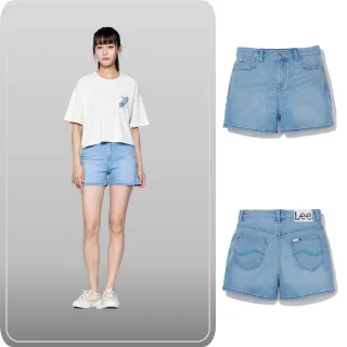 【Lee】女裝 牛仔短褲 / 涼感 中腰 經典五口袋 淺藍洗水 / Jade Fusion 系列(LL22014873S)