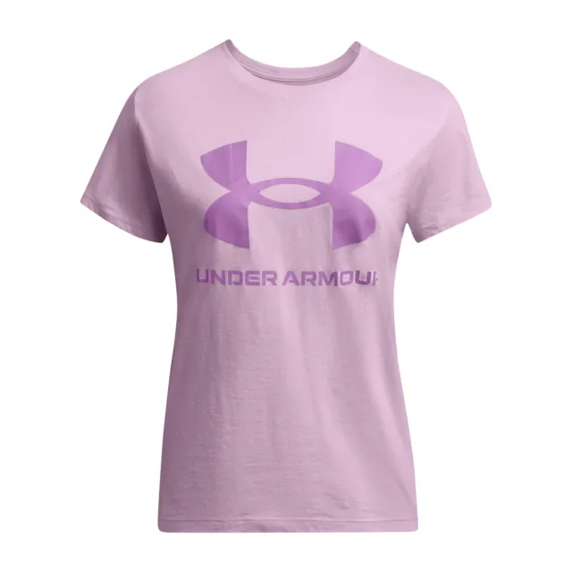 【UNDER ARMOUR】UA 女 SPORTSTYLE LOGO 短袖T-Shirt_1356305-543(王牌紫)