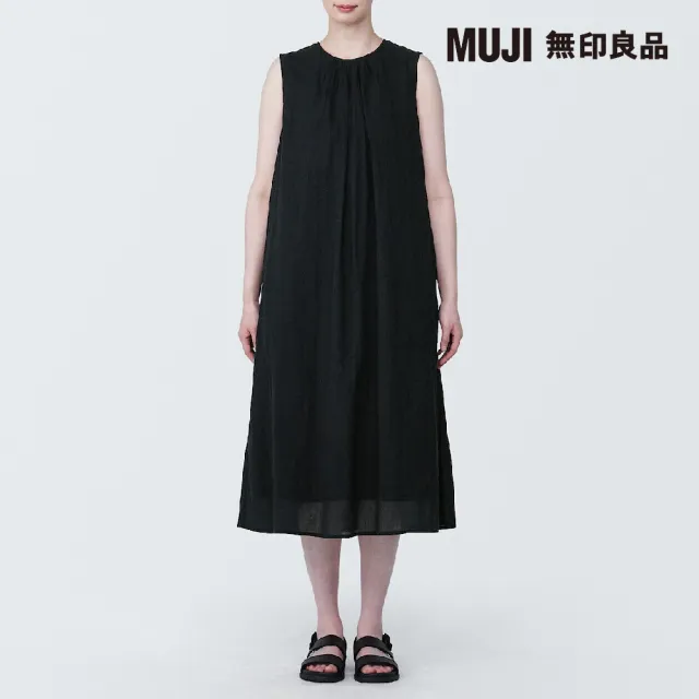 【MUJI 無印良品】女強撚無袖洋裝(共3色)