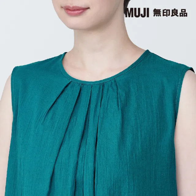 【MUJI 無印良品】女強撚無袖洋裝(共3色)