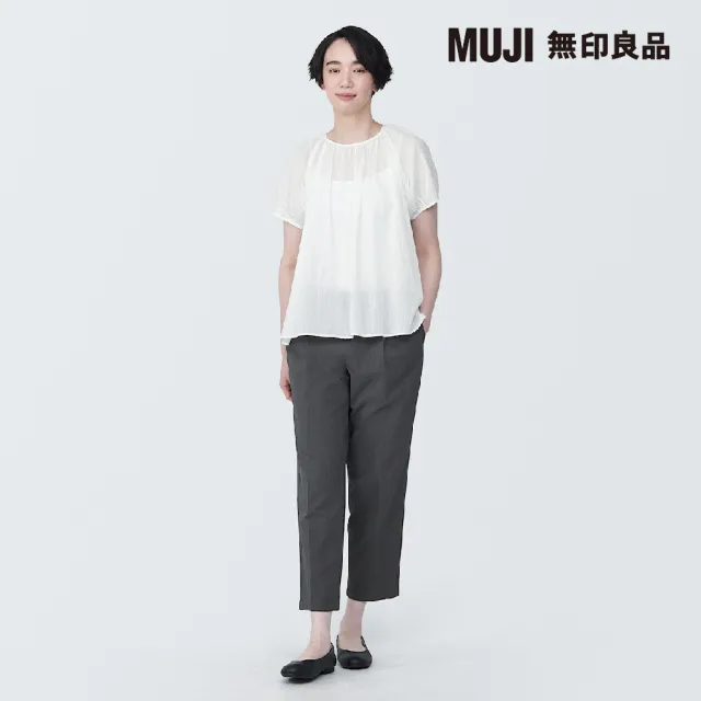 【MUJI 無印良品】女有機棉強撚短袖套衫(共3色)