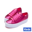 【Keds】BARBIE TRIPLE UP 芭比聯名經典粉色厚底皮革休閒鞋(9241W133609)