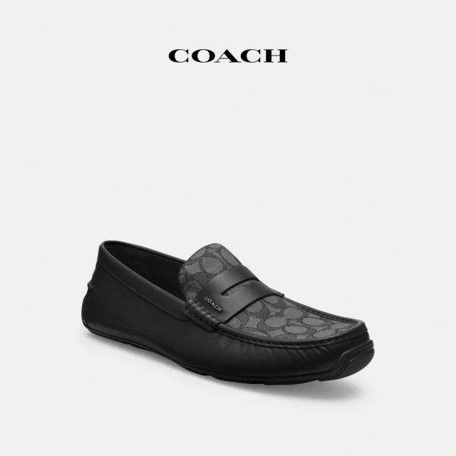 COACH 官方直營LIAM經典Logo平底鞋-黑色(CR886)