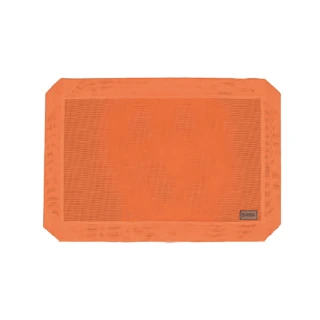 【MODODO 摸肚肚】透氣特斯林網-日暖橙橘(4種尺寸/飛行床配件/寵物床配件/狗窩/網布)