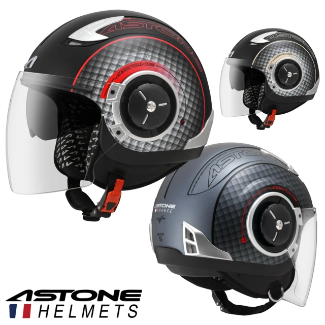 ASTONE DJ11-SS11 3/4 半罩式安全帽 內藏墨片 抗刮消光(黑/紅 黑/黃 灰/黑)