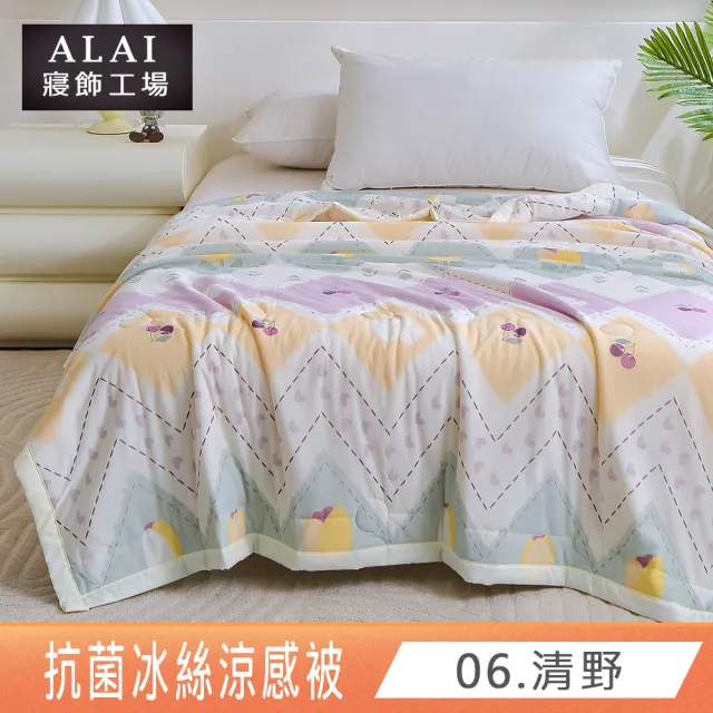 【ALAI 寢飾工場】買1送1 韓版抗菌冰絲涼感被 多款任選 150×200cm(可水洗/四季被/冰冰被/涼感絲/隨身被)