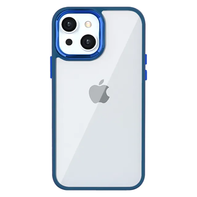 IPhone 14 手機殼 6.1吋 防摔加厚第二代邊框電鍍版手機保護殼保護套(IPhone 14 手機殼 保護套)