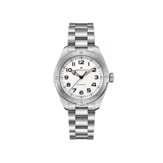 【HAMILTON 漢米爾頓】卡其陸戰遠征 Expedition 腕錶 41mm(自動上鍊 中性 鋼帶 H70315110)