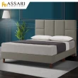 【ASSARI】傢集101型亞麻布床頭片(雙大6尺)