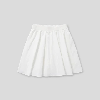 【GAP】女裝 A字鬆緊短裙-白色(464951)