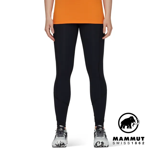 【Mammut 長毛象官方直營】Massone Tights Women 彈性高腰緊身褲 黑色 女款 #1022-02040