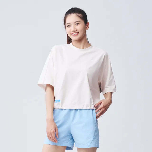 【BATIS 巴帝斯】24SS 女異材配色五分袖上衣-女-二色