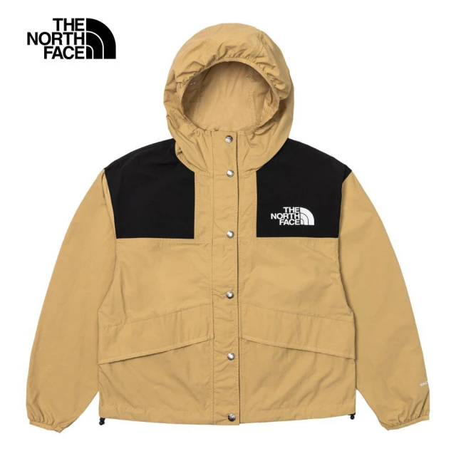 The North Face TNF 北臉 防潑水連帽防風外套 W 86 MOUNTAIN WIND JKT - AP 女 卡其(NF0A5JXOLK5)