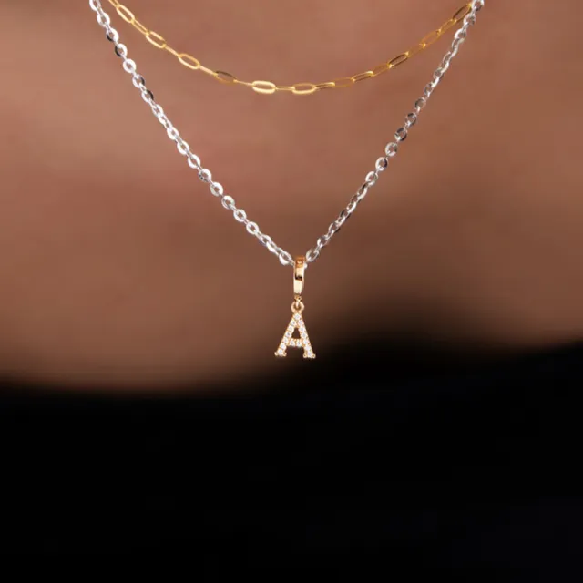 【Olivia Yao Jewellery】18K金 鑽石字母J 吊墜(HAUTE Collection/送禮/客製化)