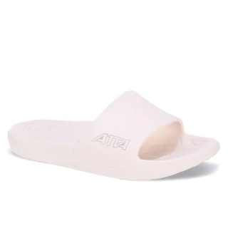 【ATTA】舒適幾何紋室外拖鞋(白色)