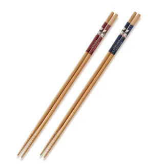 鄉村熊竹製料理長筷33cm2入組