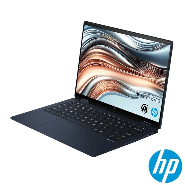 【HP 惠普】獨家傳輸集線器★14吋Ultra 7-155U 翻轉觸控EVO AI筆電(16G/1TB SSD/W11)