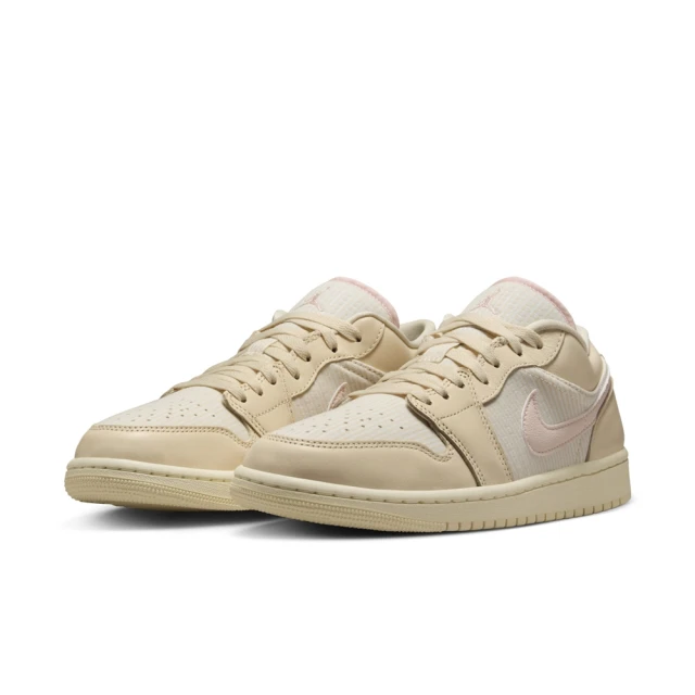 NIKE 耐吉 運動鞋 休閒鞋 女鞋 WMNS AIR JORDAN 1 LOW SE Linen 椰奶色 黃 米粉 低筒 緩震(FQ1925100)