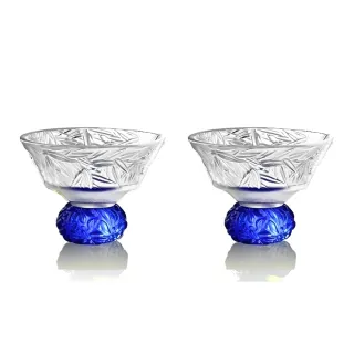 【琉璃工房】竹君子 琉璃杯 對杯 交換禮物 入厝禮 退休禮物(收藏  新居喬遷 生日 節日 結婚)