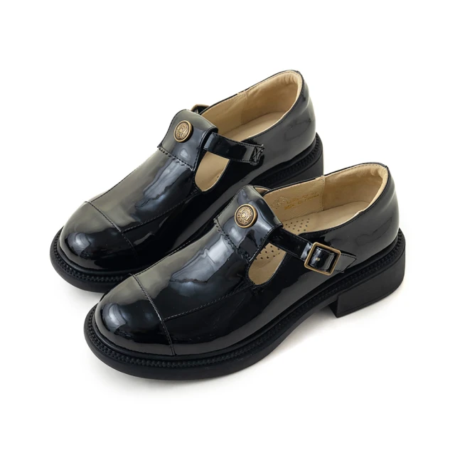 TAS 復古典雅漆皮高跟瑪莉珍鞋(黑色) 推薦