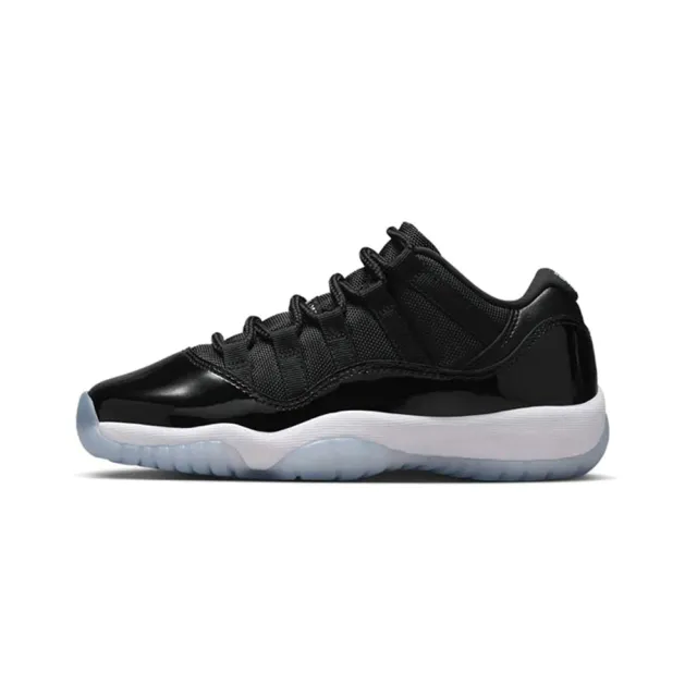 【NIKE 耐吉】Air Jordan 11 Retro Low Space Jam 黑藍冰底 GS FV5121-004(AJ11 大童鞋 休閒鞋)