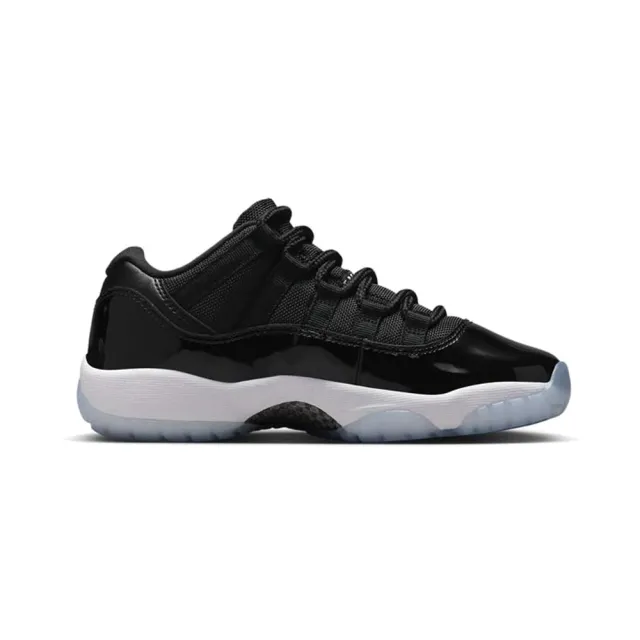 【NIKE 耐吉】Air Jordan 11 Retro Low Space Jam 黑藍冰底 GS FV5121-004(AJ11 大童鞋 休閒鞋)