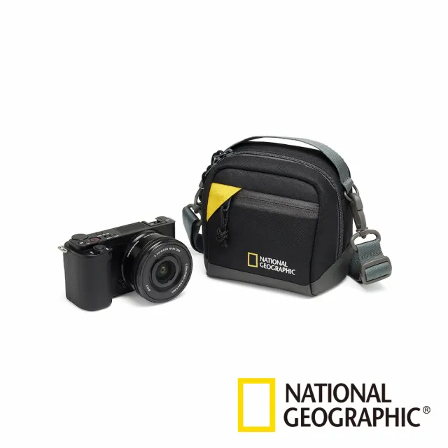 【National Geographic 國家地理】E1 2350 小型相機收納包-灰(公司貨)