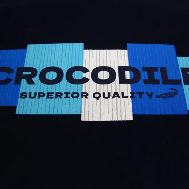 【Crocodile Junior 小鱷魚童裝】『小鱷魚童裝』撞色LOGO T恤(產品編號 : C65440-05 小童款)