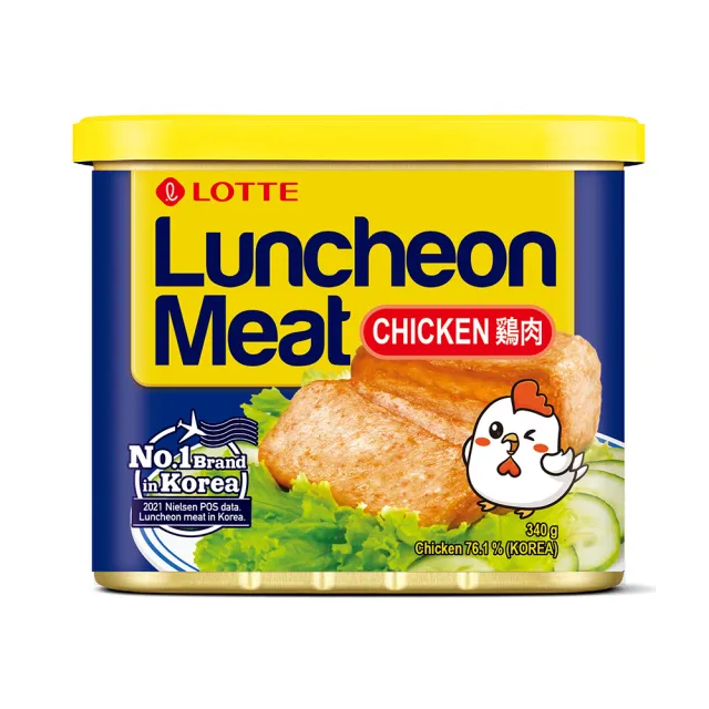 【Lotte 樂天】雞肉午餐肉340g(口味任選)