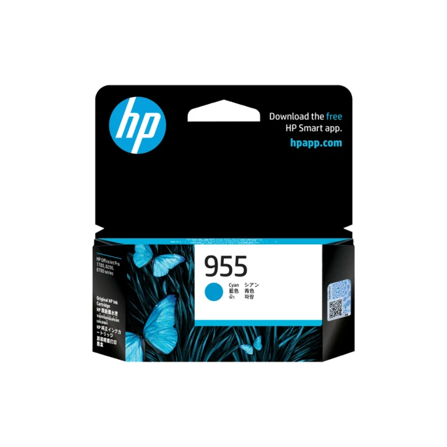HP 惠普 955 青色 原廠墨水匣(L0S51AA)