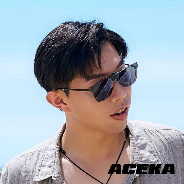 【ACEKA】台灣製墨鏡復古貓眼石墨黑磁吸式夾片(METRO 夾式系列)
