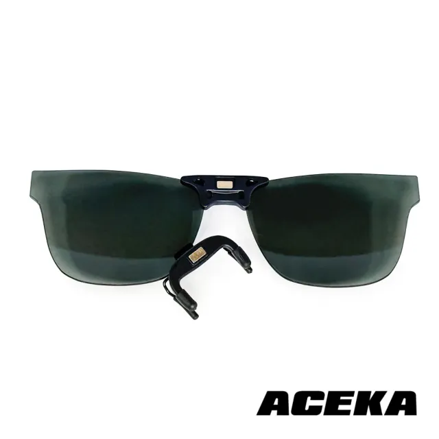 【ACEKA】台灣製墨鏡復古貓眼翡翠綠磁吸式夾片(METRO 夾式系列)