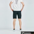 【GFoneone】男戶外防潑立體袋登山機能短褲-黑(男短褲)