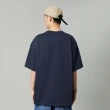 【Dickies】男女款深海軍藍重磅咖啡紗動物圖騰印花戶外短袖T恤｜DK013087CG7