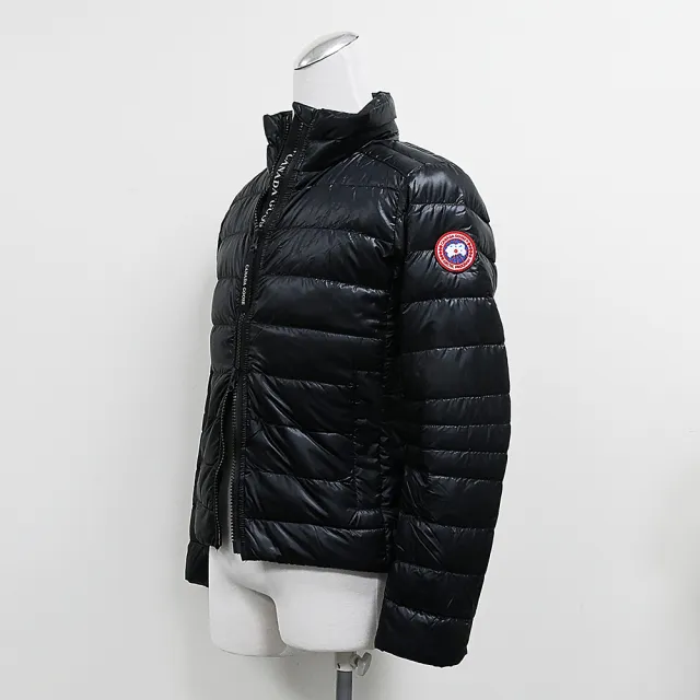 【CANADA GOOSE】CANADA GOOSE CYPRESS圓標LOGO防撕裂再生尼龍羽絨外套(女款/黑)