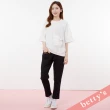 【betty’s 貝蒂思】格紋拼接寬版率性T-shirt(白色)