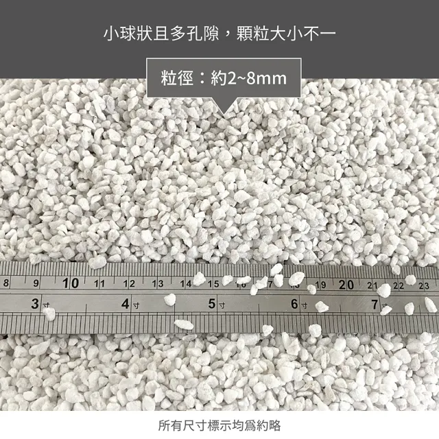 【瘋狂植物社】珍珠石2公升裝_約2~8mm(真珠石、質地極輕、清潔無菌、保水、通氣及保肥性極佳)