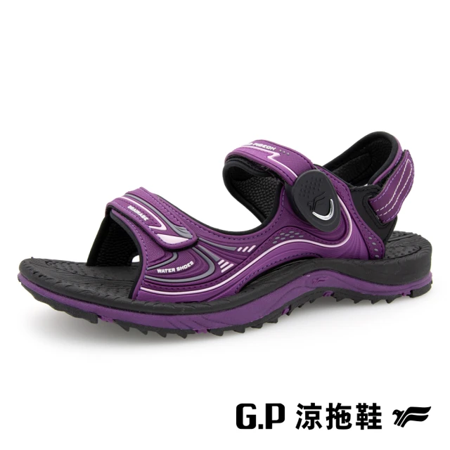 G.P 女款EFFORT+戶外休閒磁扣兩用涼拖鞋G9596W-紫色(SIZE:36-39 共二色)