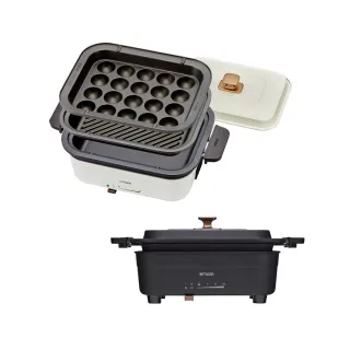 【TIGER 虎牌】多功能方型電烤盤火鍋(CRL-A30R)