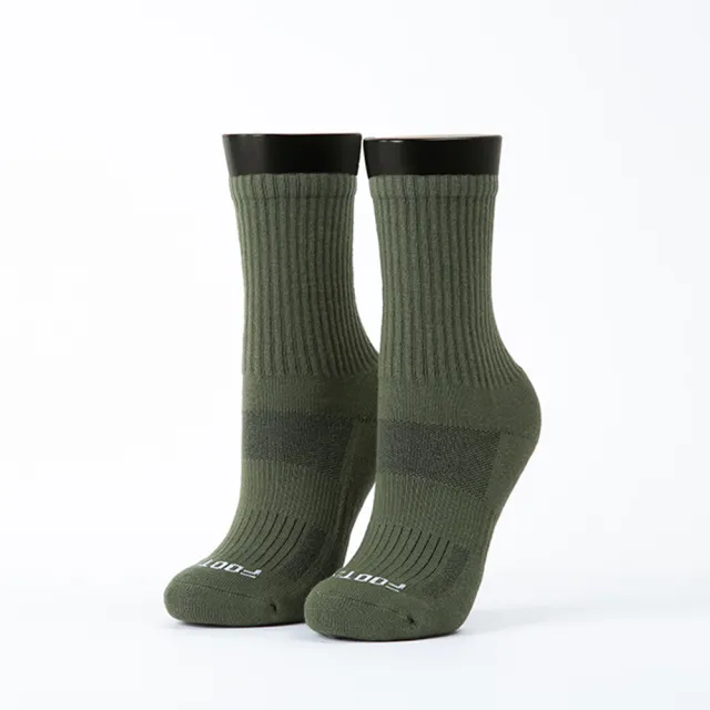 【FOOTER除臭襪】極簡素色主義者運動氣墊襪-女襪-局部厚(ZH167M)